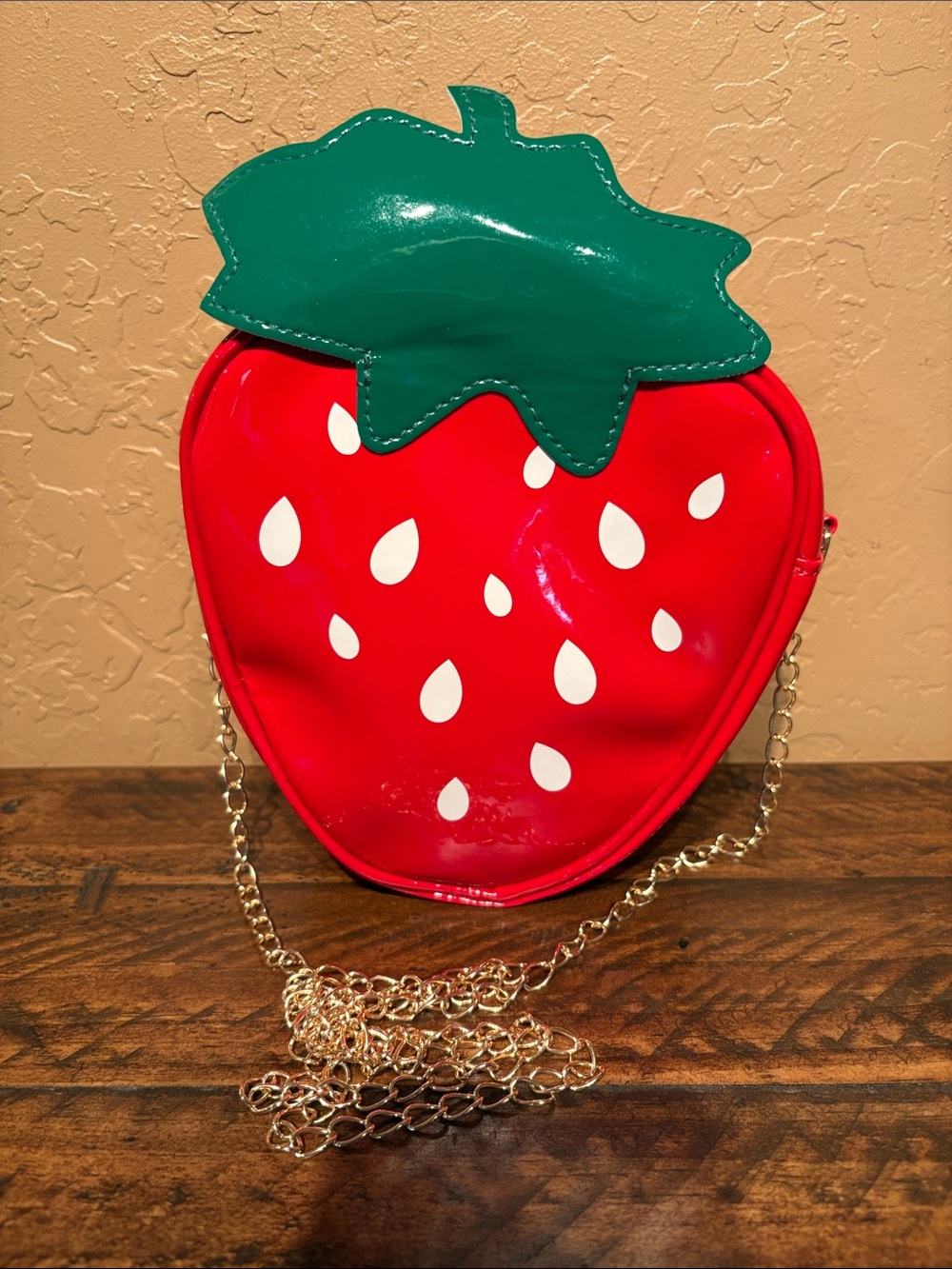Strawberry PVC Crossbody Bag NWOT